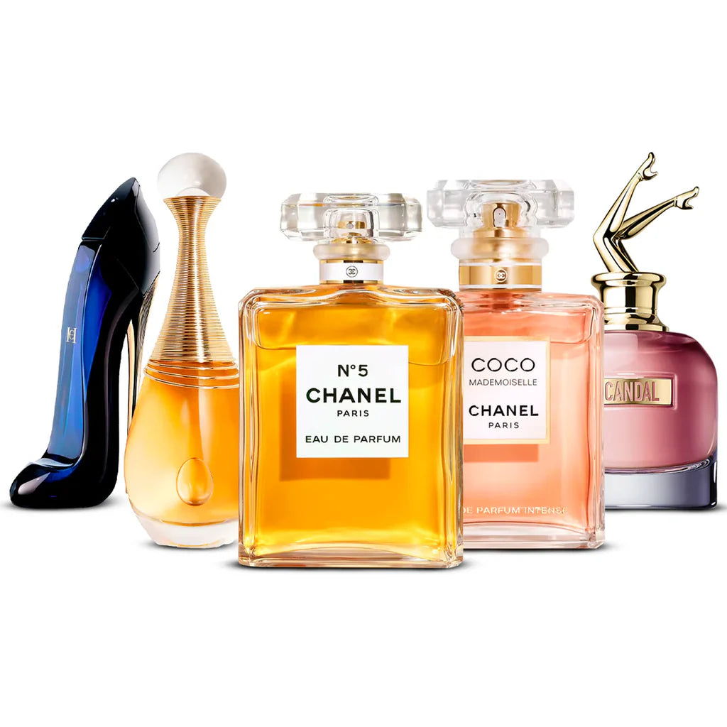 Set 5x 100ml - Good Girl, J’adore, Chanel Nº5, Coco Mademoiselle och Scandal - 100 ml