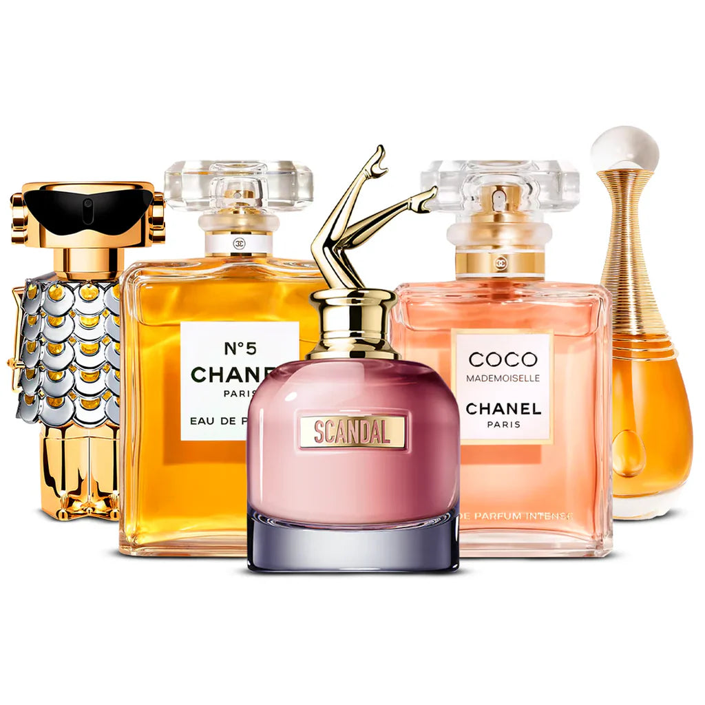 Set 5x 100ml - Set of 5 Perfumes - Fame, Chanel Nº5, Scandal, Coco Mademoiselle och J’adore - 100 ml
